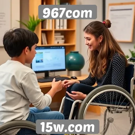 Acessibilidade e interface do usuário no 967com